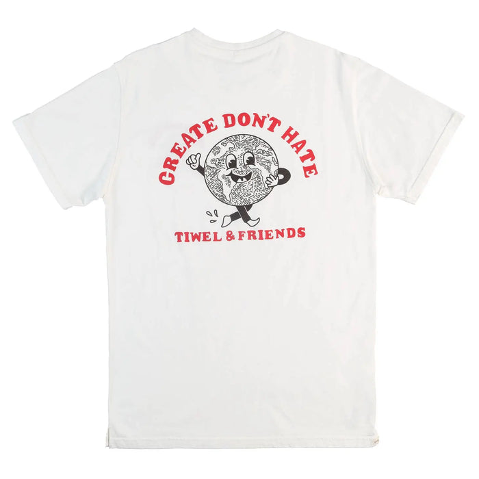 Create don't hate planet T-Shirt, organic cotton Tiwel