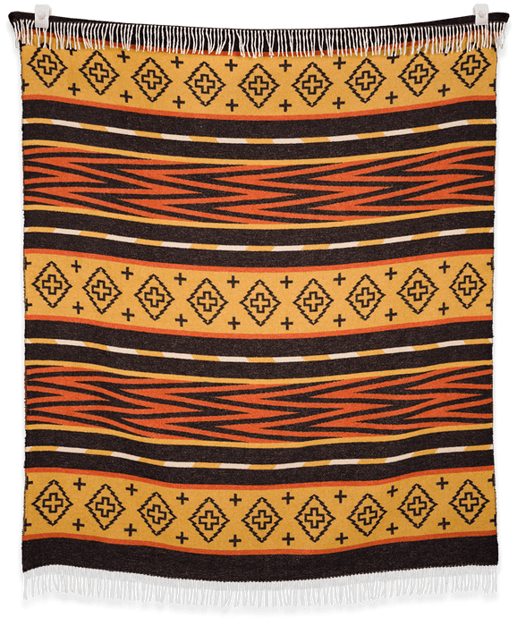 Legacy Rock Point - Vintage Navajo Style Blanket Crafted From Recycled Materials