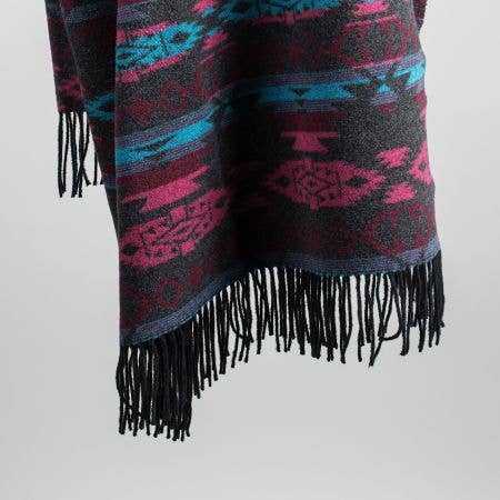 Sioux Wool Blend Blanket - Native American Design 185cm x 155cm