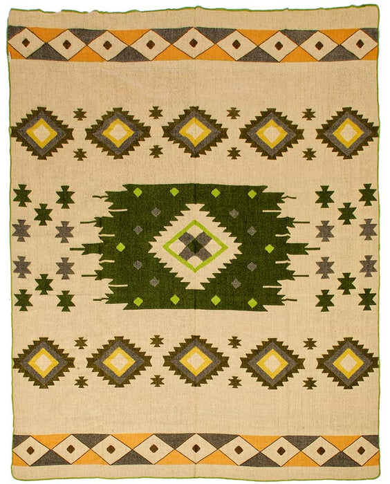 Alpaca Native Blanket - Quilotoa Green - 190 X 225 cm