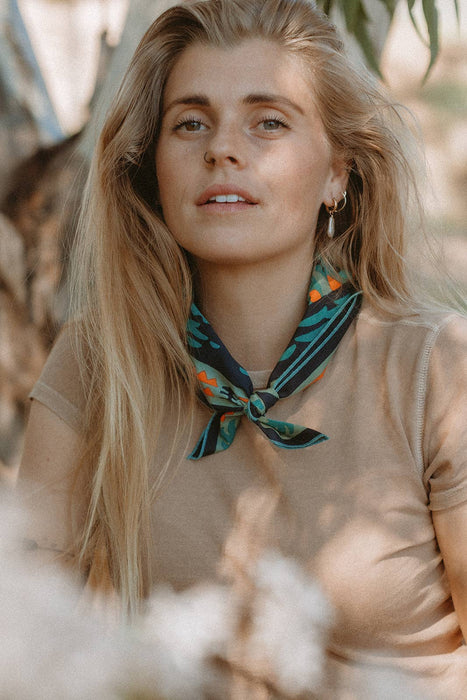 "Midnight Sun" Organic Cotton Bandana - Design by Brett Stenson