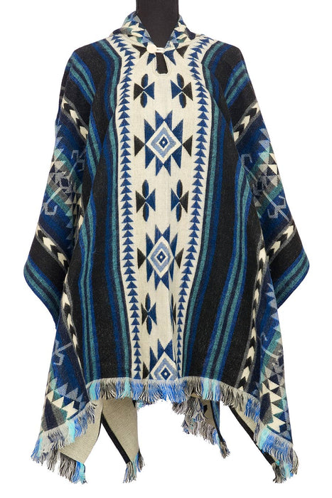 Poncho Shuar Blue