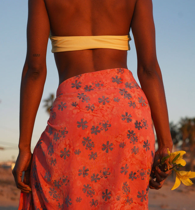 Pink Batik Sarong - SWEET COSMOS