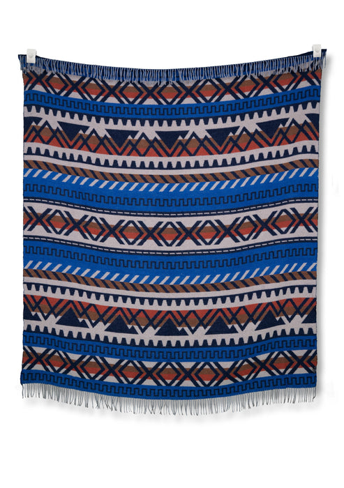 Ridgeline Atlas - Retro Navajo Style Blanket Crafted From Recycled Materials