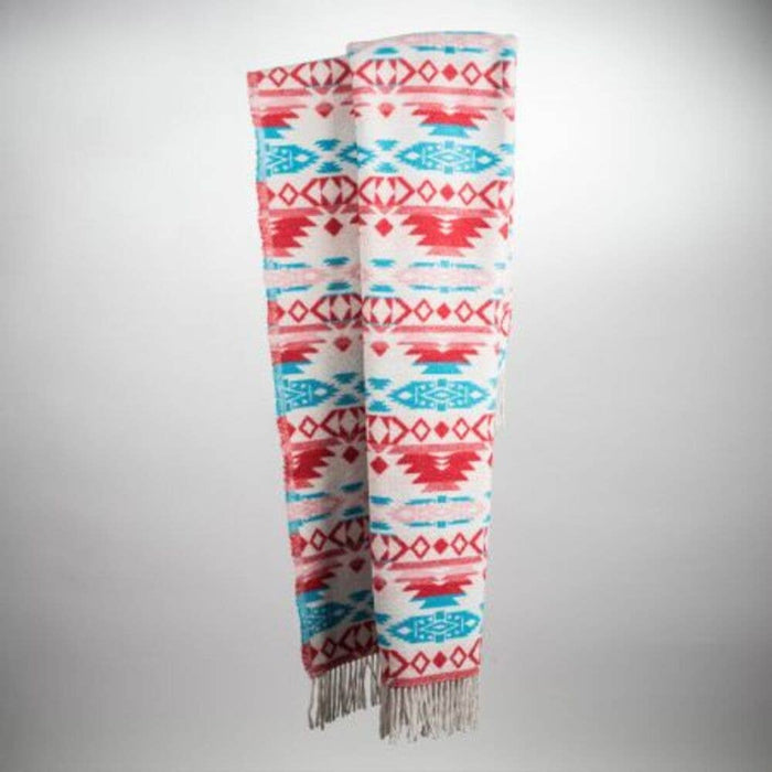 Sioux Wool Blend Blanket - Native American Design 185cm x 155cm