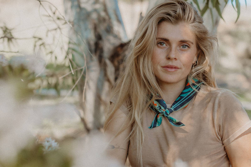 "Midnight Sun" Organic Cotton Bandana - Design by Brett Stenson