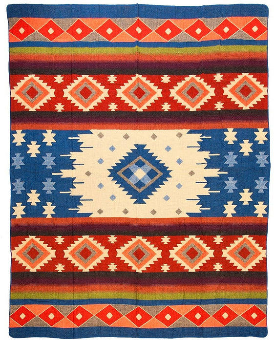 Alpaca Native Blanket - Quilotoa Blue - 190 X 225 cm