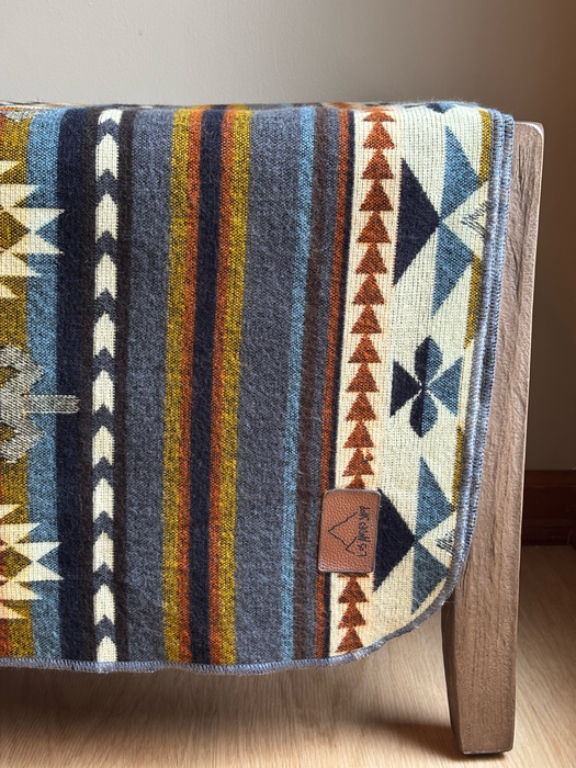 Multi-color Southwestern Throw Blanket | Housewarming Gift