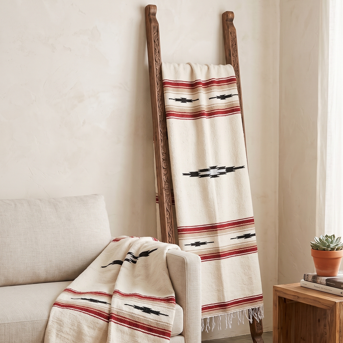 Desert Mesa Baja Diamond Mexican Blanket