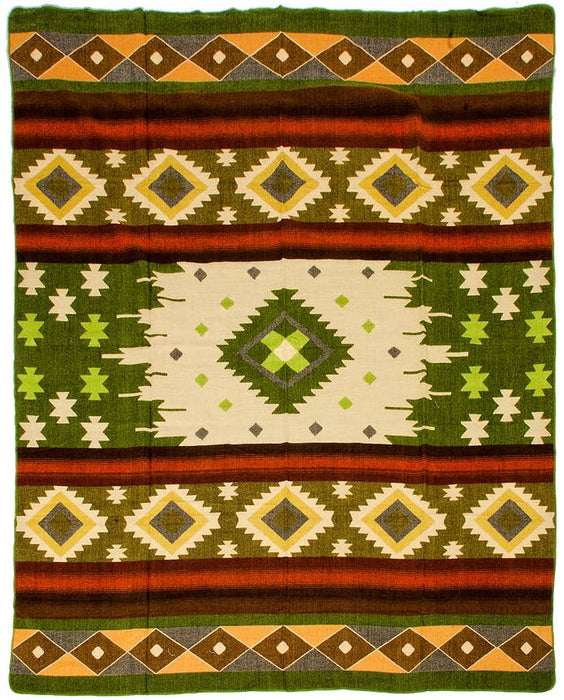 Alpaca Native Blanket - Quilotoa Green - 190 X 225 cm