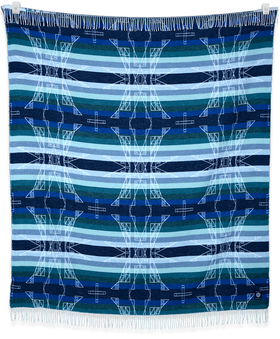 Seasons Designed by Lauren Good Day | PsíkAt (Winter) - Blanket Crafted From Recycled Materials