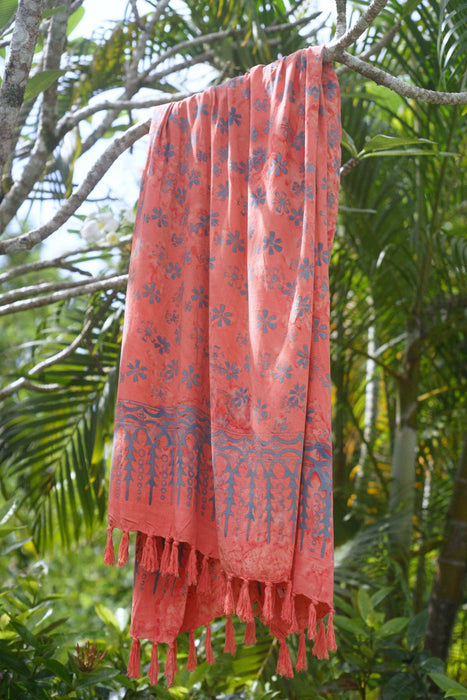 Pink Batik Sarong - SWEET COSMOS