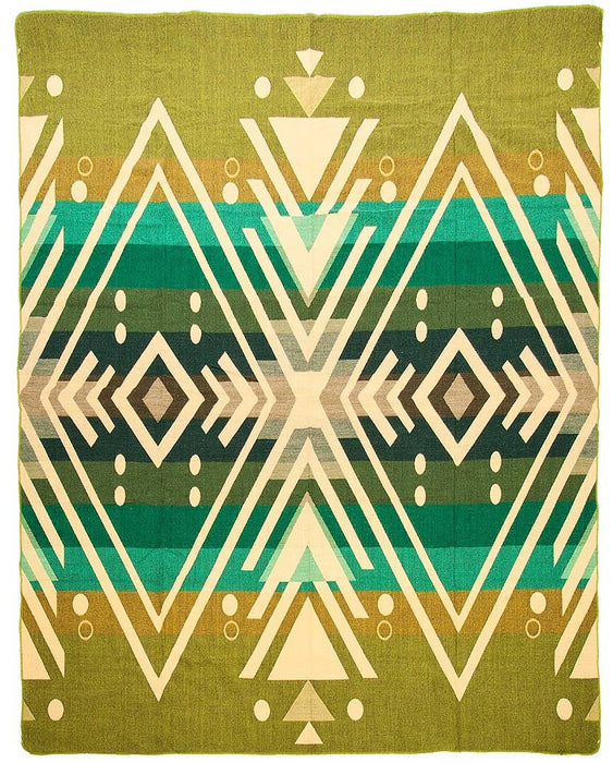 Alpaca Native Blanket - Imbabura Green - 190 X 225 cm
