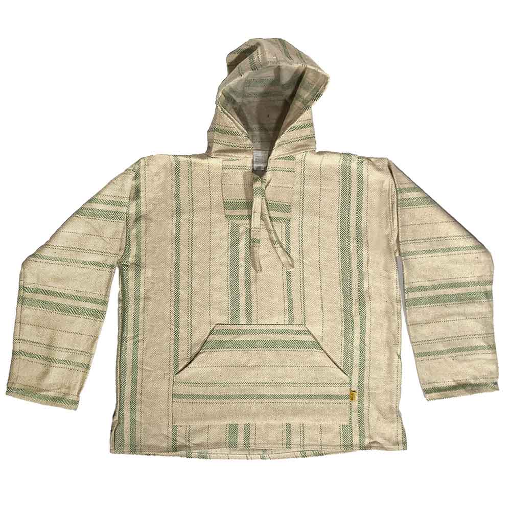 Mexican Poncho Baja Hoodie Sweat Shirt 2X