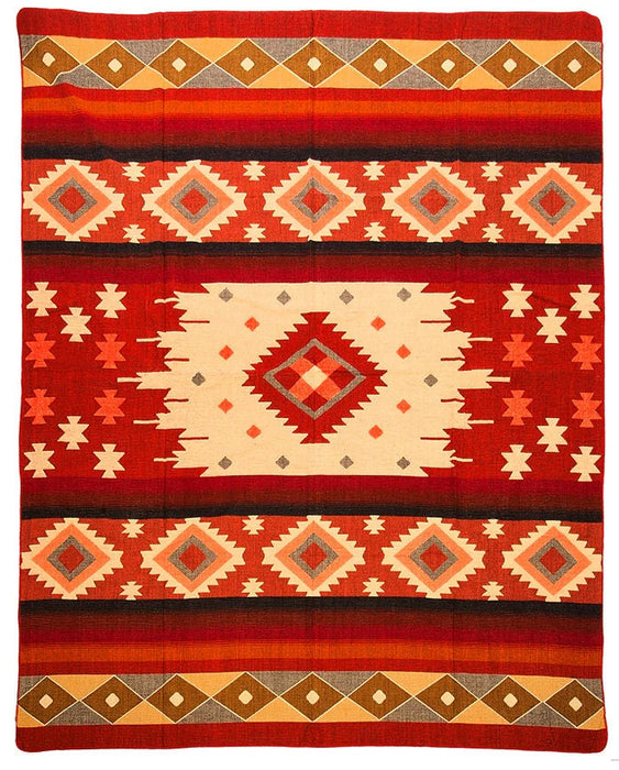 Alpaca Native Blanket - Quilotoa Red - 190 X 225 cm