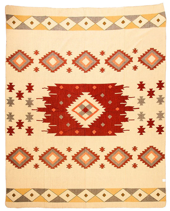 Alpaca Native Blanket - Quilotoa Red - 190 X 225 cm