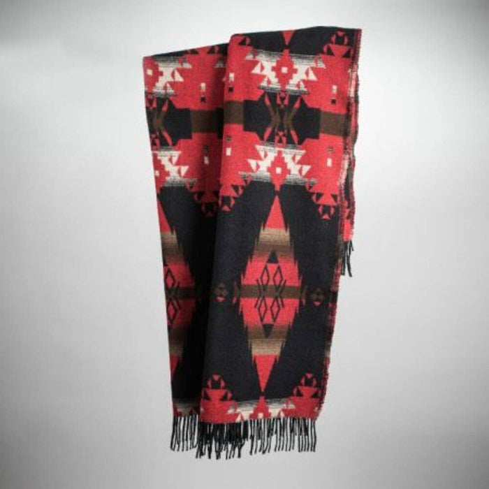 Apache Wool Blend Blanket - Native American Design 200cm x 155cm