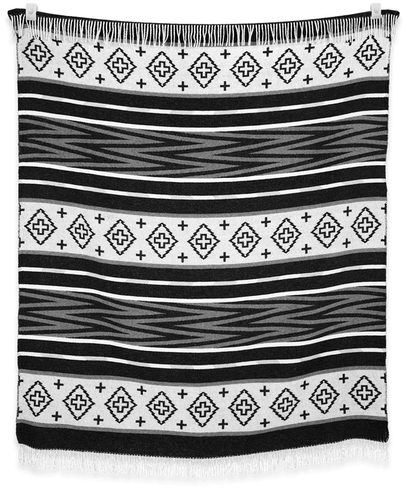 Legacy Tsé Zhin (Black Rock) - Blanket Crafted From Recycled Materials