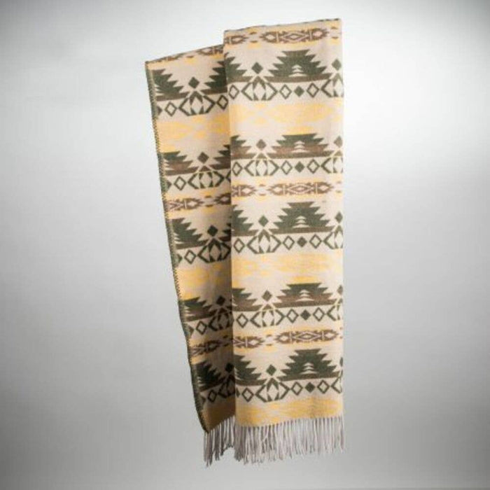 Sioux Wool Blend Blanket - Native American Design 185cm x 155cm