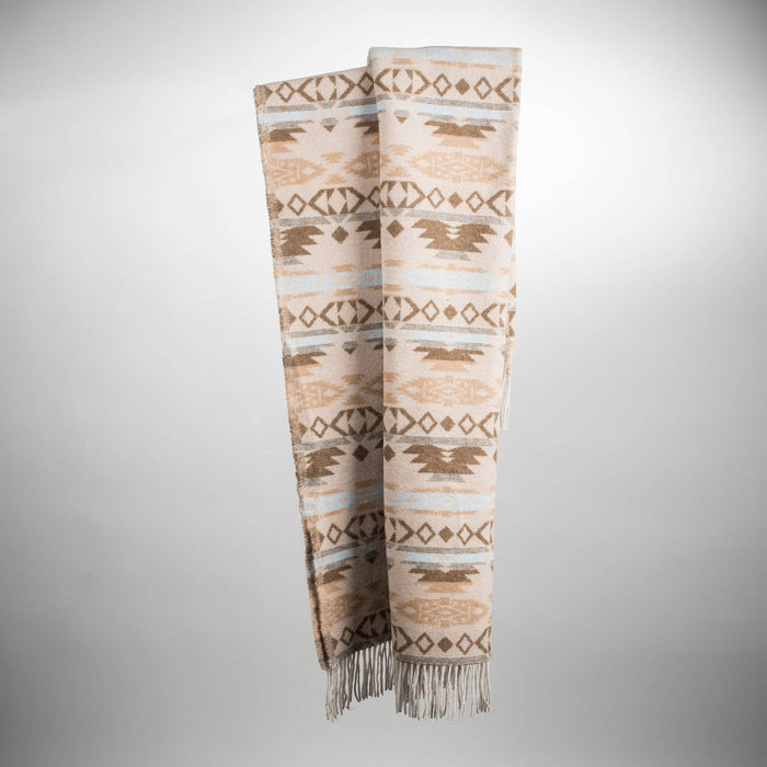 Sioux Wool Blend Blanket - Native American Design 185cm x 155cm
