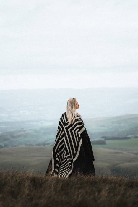 Paramo Blanket - Natural / Black | home decor | Spring Decor