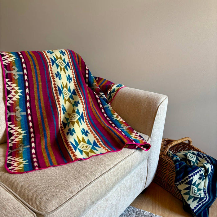 Fuchsia Southwestern Couch Throw | Home Gift Shop