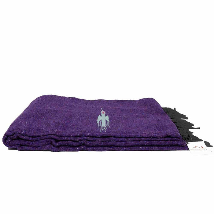 Purple Thunderbird Mexican Blanket Baja Yoga Throw