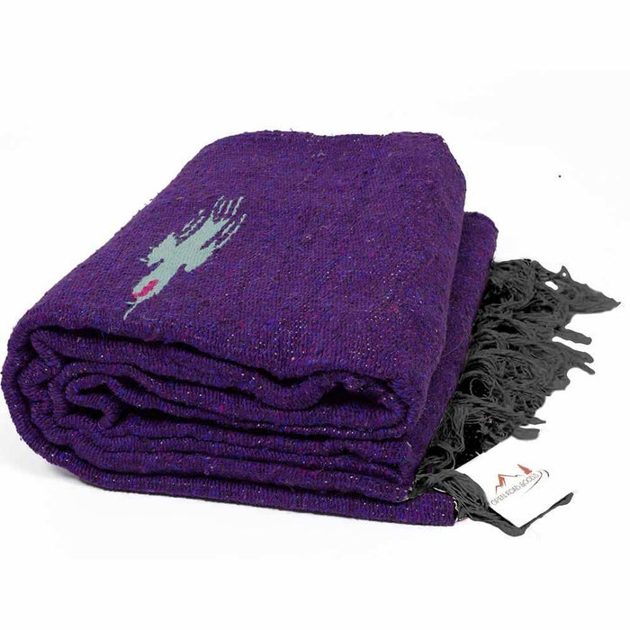 Purple Thunderbird Mexican Blanket Baja Yoga Throw Prop