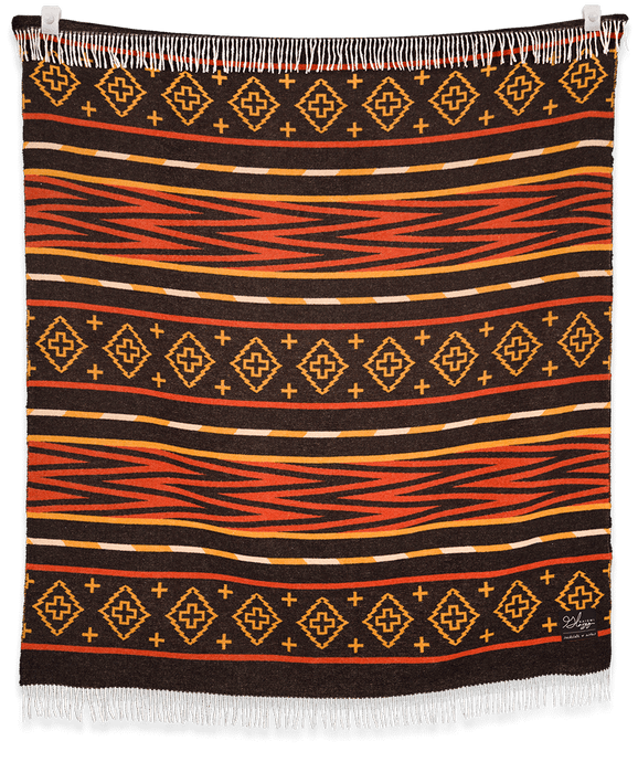 Legacy Rock Point - Vintage Navajo Style Blanket Crafted From Recycled Materials