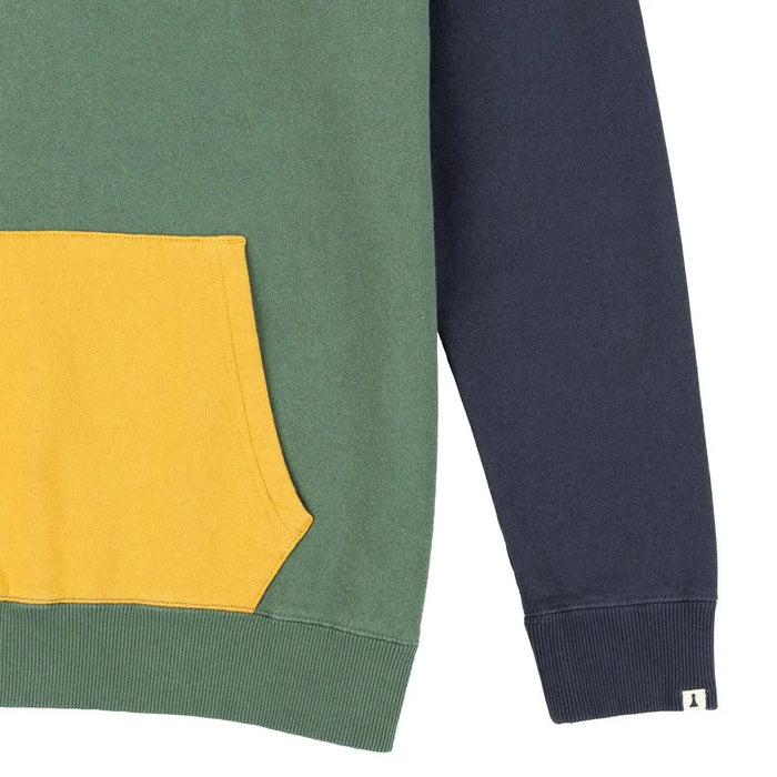 Chira sweatshirt, tricolor, hoodie, hood, 100% organic cotton + recycled materials Tiwel