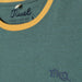 Kehr t-shirt, tricolor, green, blue, yellow, organic cotton + recycled fabrics Tiwel