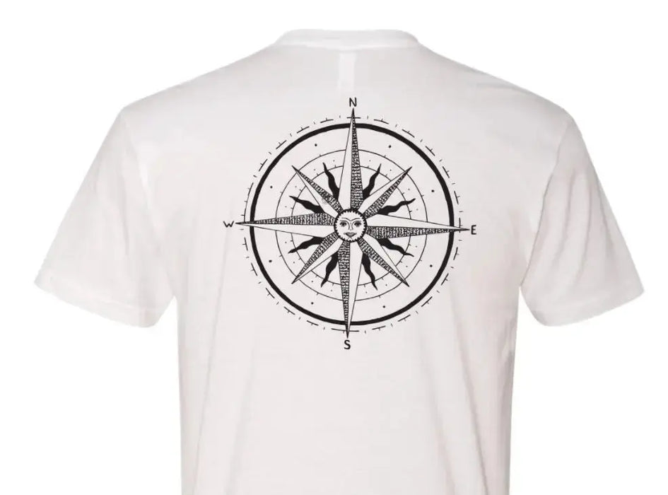 Men's Nautical Compass Surf T-Shirt - Fair Trade Organic Cotton West Path