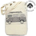 Organic Cotton Tote Bag Vintage VW Bus - Cool Surf Style Bag West Path
