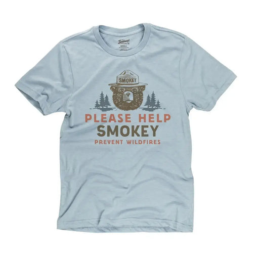 "Please Help Smokey" T-shirt Chambray The Landmark Project