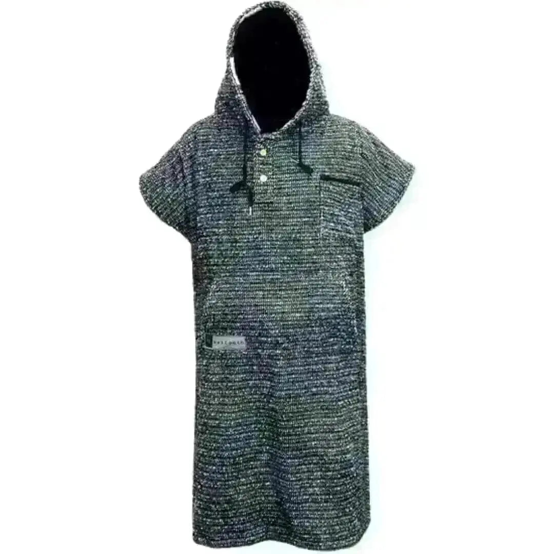 Premium Surf Poncho Changing Towel Robe Charcoal - Adult West Path