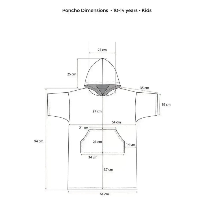 Quick Dry Surf Poncho - Kids - Bluestar Shoresyde