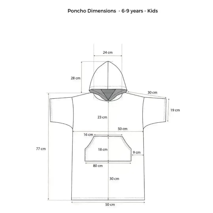 Quick Dry Surf Poncho - Kids - Bluestar Shoresyde