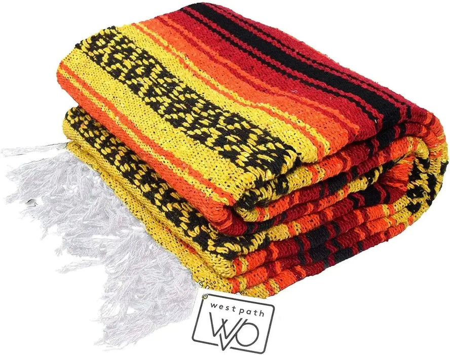 Sunfire Mexican Blanket Super Falsa Red Yellow Black Orange West Path